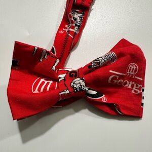 Georgia Bulldog Red Bow Tie